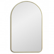 Зеркало в скандинавском стиле арочной формы в золотой раме Arch M Gold (Арч) Smal 60*97 см 