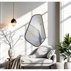 Уникальное зеркало в скандинавском стиле свободной асимметричной формы в раме из влагостойкого МДФ K141 